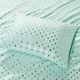 Olliix by Intelligent Design Aqua/Silver Queen Metallic Dot Printed Sheet Set-1