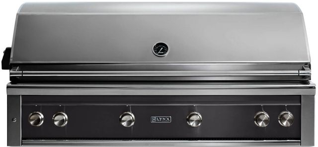 LYNX® Professional 4-Burner Obsidian Built-In Liquid Propane Grill with Rotisserie-0