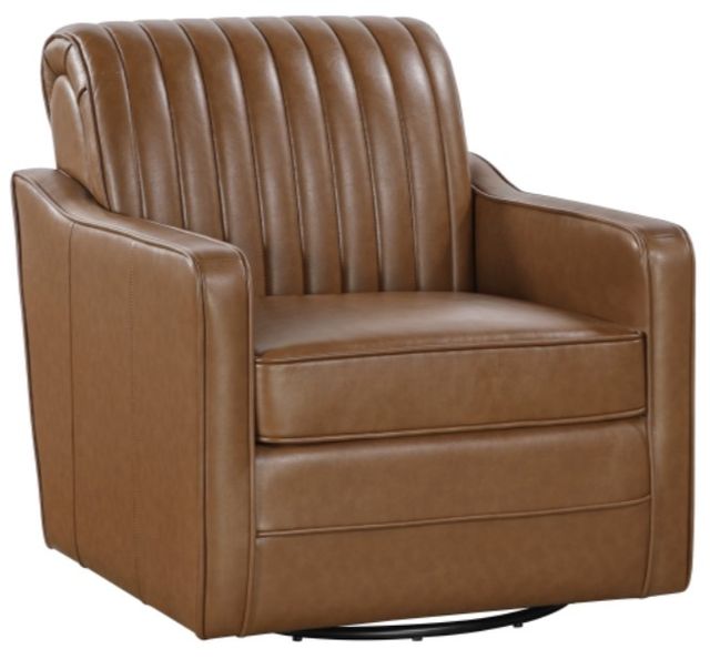 Homelegance® November Brown Swivel Chair-0