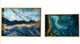 A & B Home 2-Piece Multi-Colored Marble Print Decorative Rectangular Tray Set-2