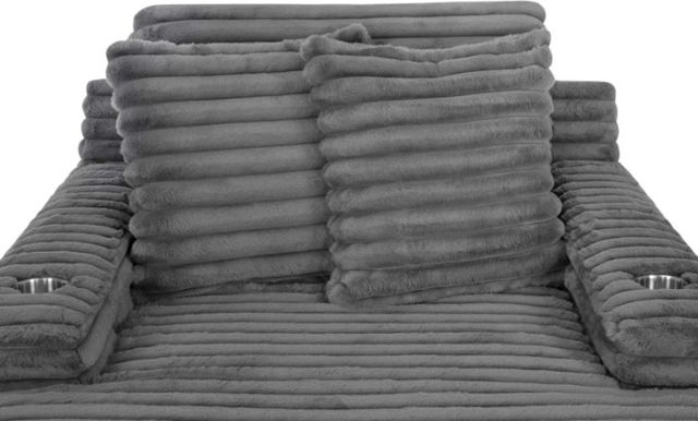 Franklin™ Bellini Cloud Dark Gray Chaise Lounger-3