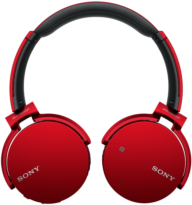 Sony® XB650BT Series EXTRA BASS™ Red Wireless Bluetooth Headphones