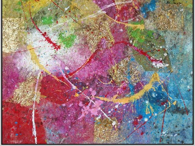 Classy Art Style 3 Hand Painted Textured Canvas Wall Art-1