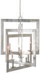 Currey & Company Middleton Contemporary Silver Leaf Grand Chandelier-0