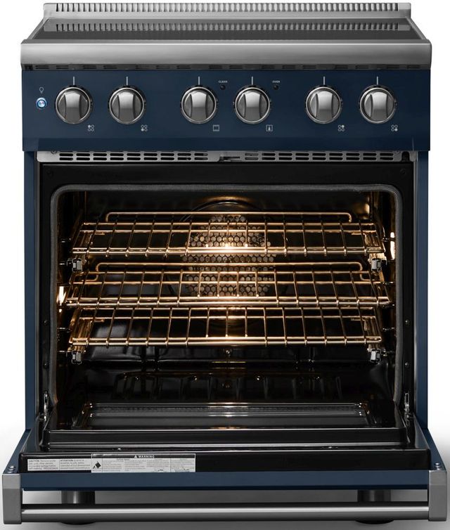 Viking® 5 Series 30" Slate Blue Pro Style Induction Range with Polished Chrome Trim-1