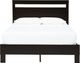 Grand lit plateforme à panneaux Flannia, noir, de Signature Design by Ashley®-1