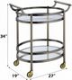 ACME Furniture Lakelyn Brushed Bronze/Glass Top Serving Cart-2