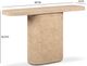 TOV Furniture Suraya Faux Travertine 55" Concrete Indoor/Outdoor Console Table-2