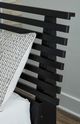 Signature Design by Ashley® Danziar Black Queen Slat Panel Bed with Low Footboard-4