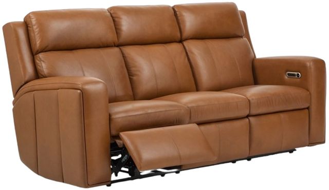 Flexsteel® Wyatt Brown Power Reclining Sofa with Power Headrests and Lumbar-4