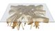 YHD Genesis Glass Top Coffee Table with Brown Base-0