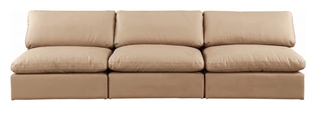 Meridian Furniture Comfy 3-Piece Tan Armless Sofa-1