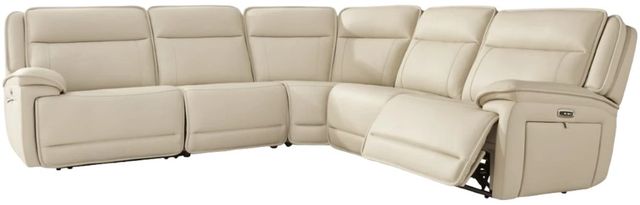 Signature Design by Ashley® Double Deal 5-Piece Almond Power Reclining L-Shape Sectional-0