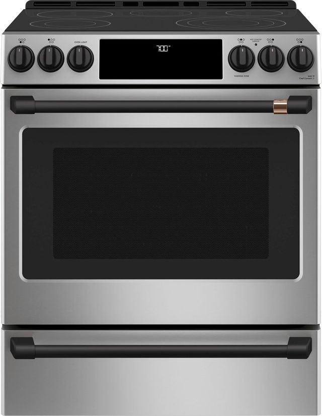 Café™ Flat Black Front Control Electric Knobs and Handle Kit-2