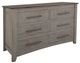 International Furniture Direct Ridge Light Gray/Ivory Dresser-0
