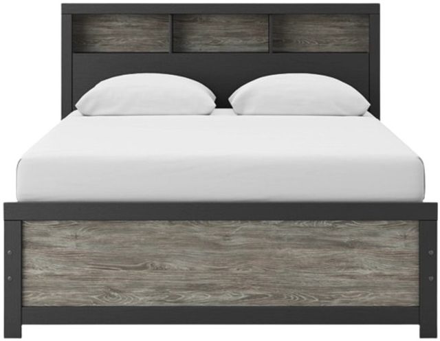 Signature Design by Ashley® Jonnifer Black/Gray Queen Bookcase Bed-3