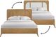Bernards Tapestry Honeycomb Reversible Queen Panel Bed-2