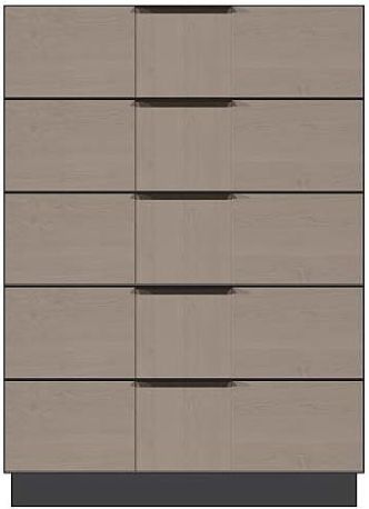 Country View Woodworking Customizable American Modern 5-Drawer Plinth Base Chest-0