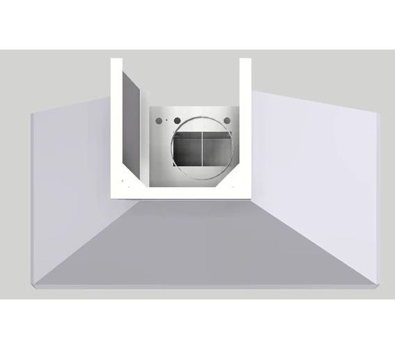 Vent-A-Hood® 48" White Wall Hood-2