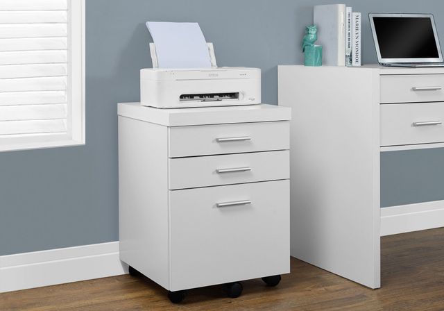 Monarch Specialties Inc. White Filing Cabinet