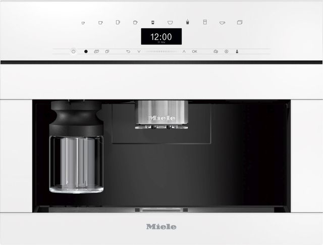 Miele 24" Brilliant White Built In Coffee Maker-0