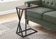 Monarch Specialties Inc. Dark Taupe 25"H Accent Table with Black Metal Frame-1