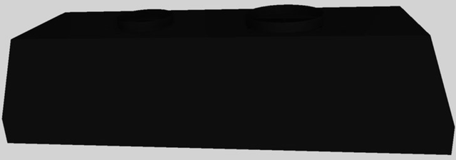 Vent-A-Hood® 48" Black Wall Mounted Liner Insert-3