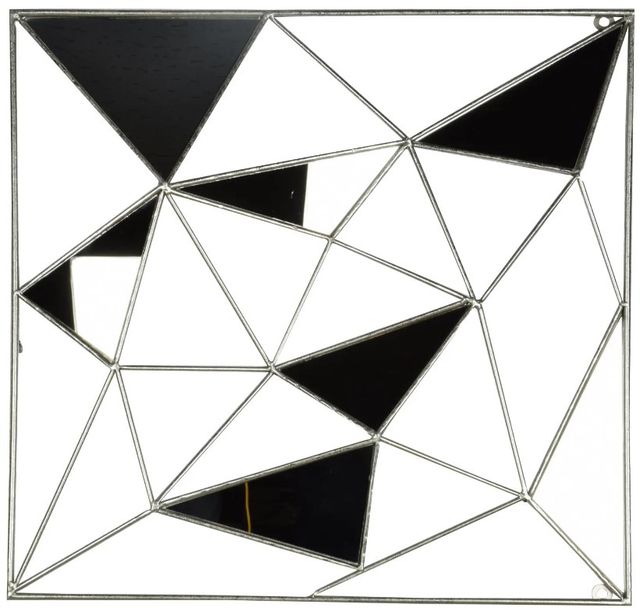 Classy Art Chrome/Stainless Steel Angled Wall Mirror-0
