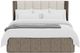 Riverside Furniture Sariel Designer Espresso Queen Upholstered Panel Bed-2