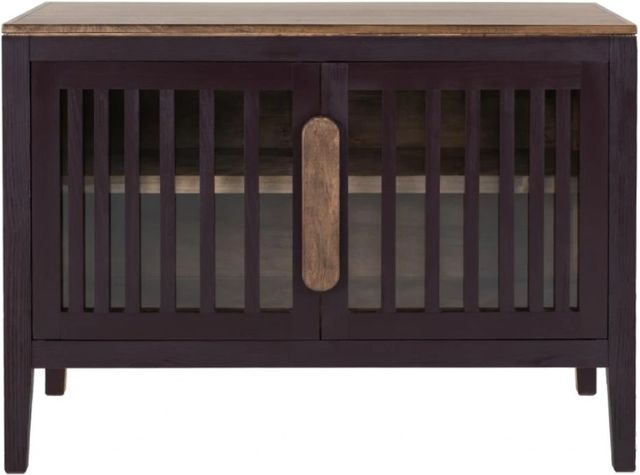 International Furniture Direct Autumn Chocolate Brown/Plum Console-2