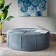 Olliix by Madison Park Blue Ferris Oval Ottoman-2