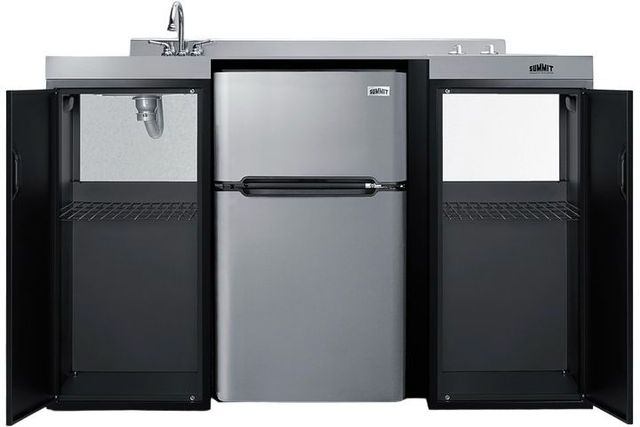 Summit® 54" Black All-in-one Kitchenette -2