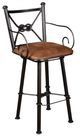 Horizon Home® Colby Black/Brown Swivel Bar Stool-0