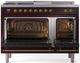 Ilve® Nostalgie II Series 48" Burgundy Pro Style Dual Fuel Range-1