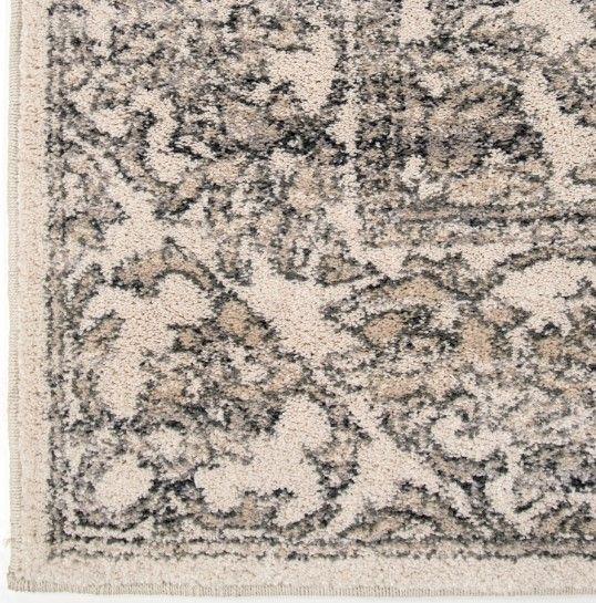 Orian Riverstone Persian Tonal Light Gray 5'x8' Area Rug-1