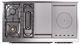 Ilve® Nostalgie II Noblesse 48'' Graphite Matte Pro Style Dual Fuel Range with Burnished Trim-3