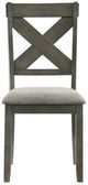 New Classic® Home Furnishings Gulliver Gray/Rustic Brown Side Chair-2