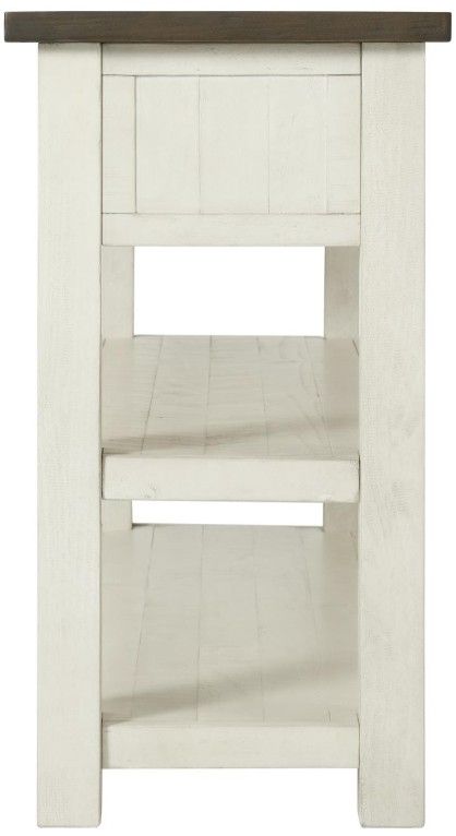 Martin Svensson Monterey Brown Sofa Table with White Base-2
