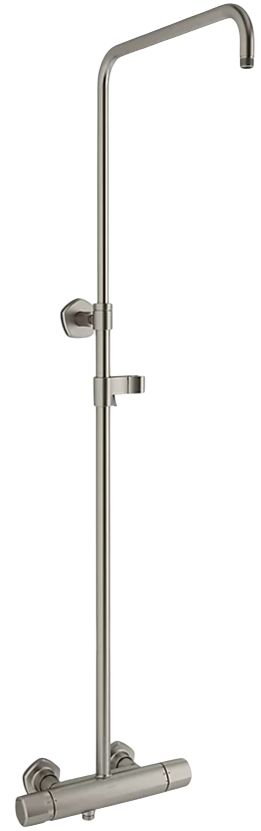 KOHLER® Occasion® Vibrant Brushed Nickel 2-Way Exposed Thermostatic Valve and Shower Column Kit-0