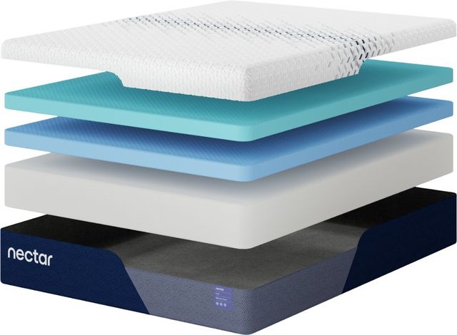 Nectar Luxe 5.1 Memory Foam 14" Medium Plush Tight Top Queen Mattress in a Box-2