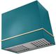 AGA Loge 48" Salcombe Blue Wall Mounted Range Hood with Brushed Nickel Trim-0