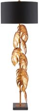 Currey & Company Irvin Black/Vintage Gold Floor Lamp-2