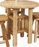 Best Craft Furniture W14 White Cedar Round Pub Table-0