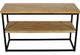 Jofran Inc. Ames Natural Sofa Table with Black Base-2