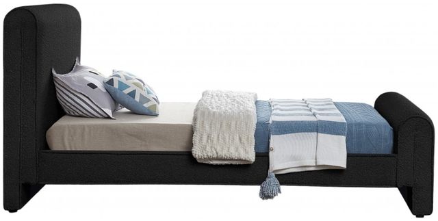Meridian Furniture Stylus Black Twin Upholstered Panel Bed-2