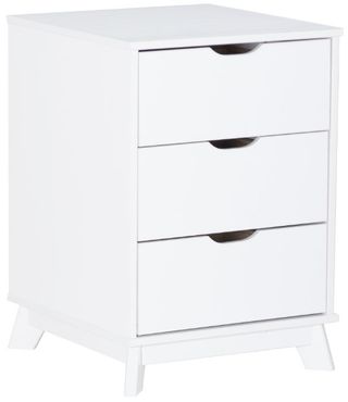 Powell® Portix White 3-Drawer Nightstand