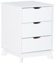Powell® Portix White 3-Drawer Nightstand-0