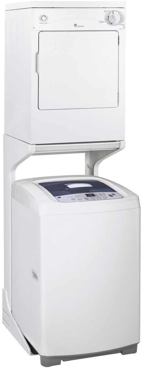 GE® Spacemaker® 3.6 Cu. Ft. White Electric Dryer-4