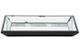 A & B Home Black Glass Rectangular Tray-2