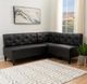 Powell® Auden 3-Piece Black Nook Corner Bench Set-1